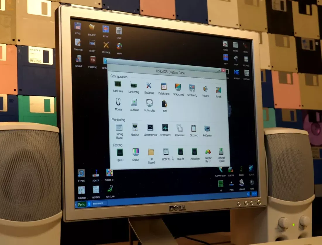 KolibriOS: 1.44 MB disketten bile önyükleme yapabilen hafif işletim sistemi